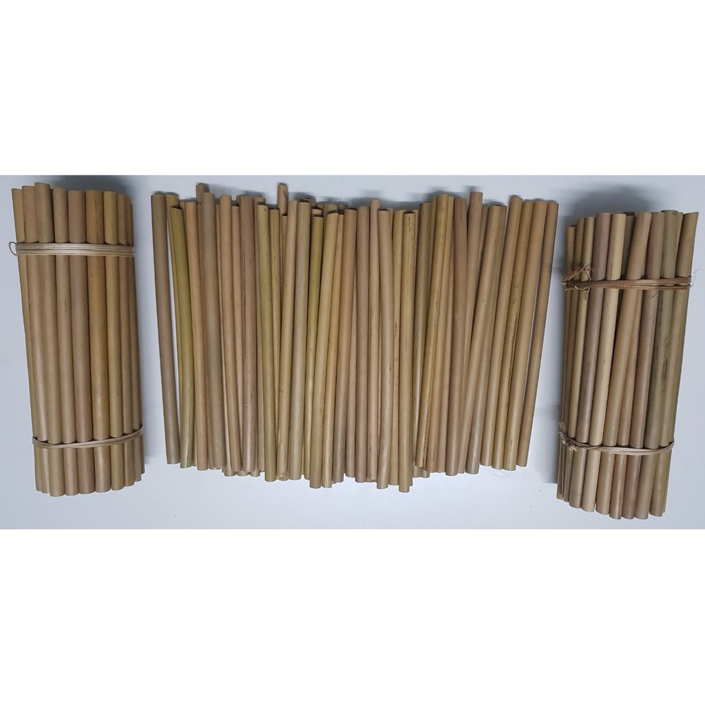 SET 10 Ống hút tre loại II ,thích hợp với mọi loại đồ uống - Bamboo straw | BigBuy360 - bigbuy360.vn