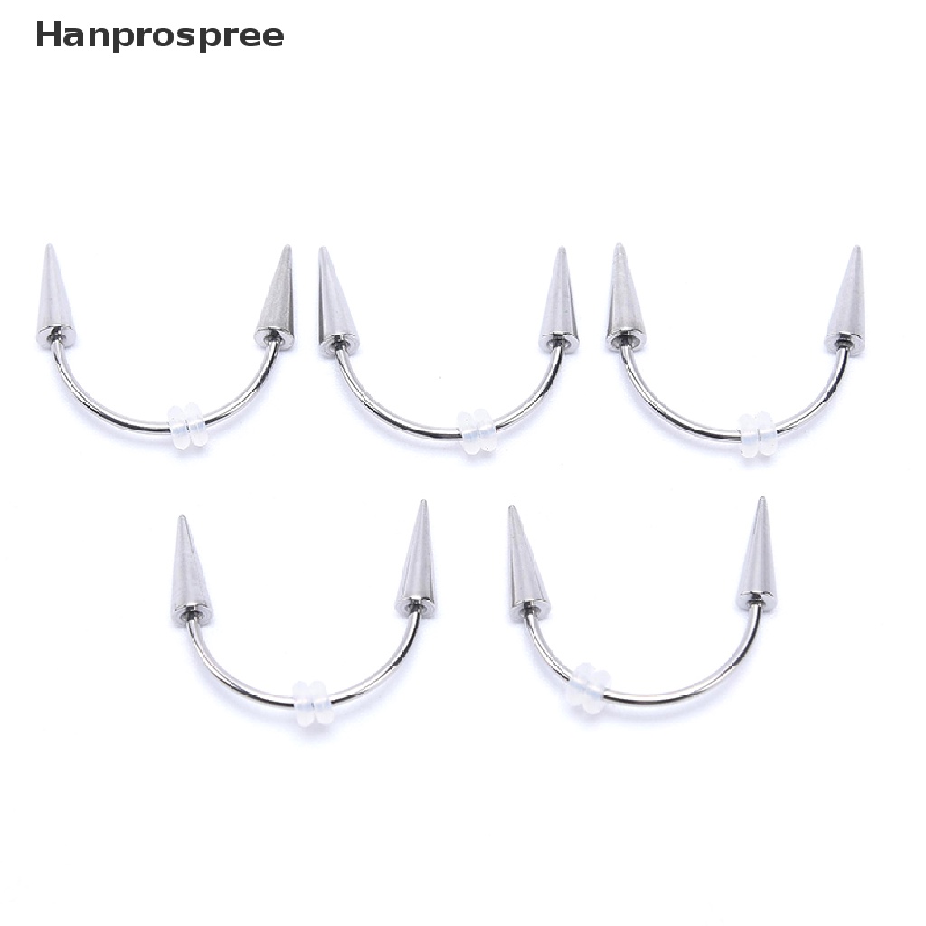 Hanprospree &gt; Khuyên Xỏ Cơ Thể Bằng Thép Không Gỉ Hình Hàm Hổ Mặt Cười Ma Cà Rồng