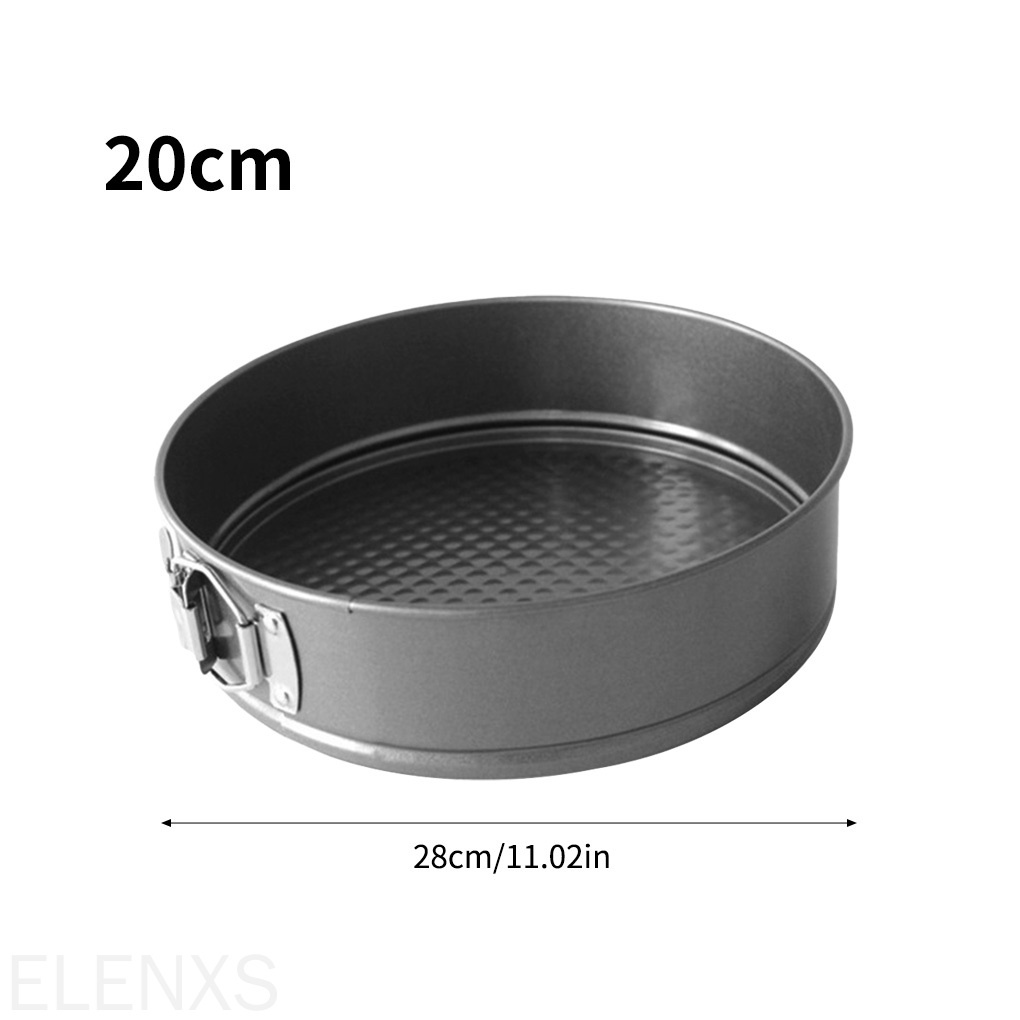 Khuôn làm bánh hình tròn bằng thép carbon chống dính chịu nhiệt cao kích thước 20cm