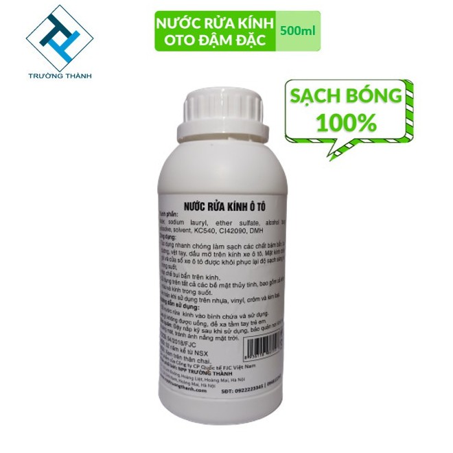 Nước rửa kính ôTô Siêu Đậm Đặc Funjin Chính hãng, TỶ LỆ 1:100 Sạch Kính, An toàn cho xế của bạn