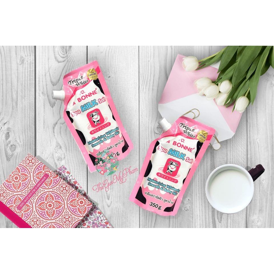 Muối Tắm Sữa Bò tẩy Tế Bào Chết A Bonne Spa Milk Salt Thái Lan 350gr | BigBuy360 - bigbuy360.vn