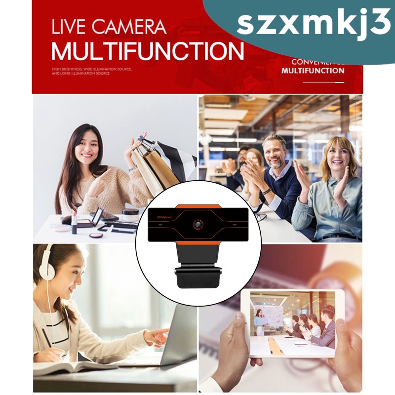 [giá giới hạn] Webcam HD Web Camera Cam Microphone For PC Laptop 720P Orange | BigBuy360 - bigbuy360.vn