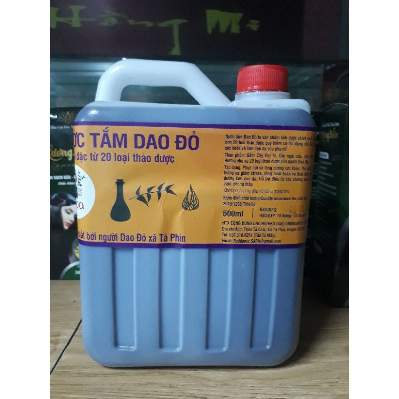 nước tắm dao đỏ can 2 lit