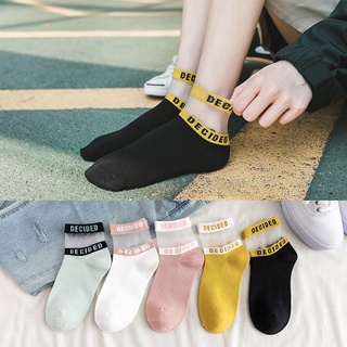 Tất mỏng thoáng khí thấm hút mồ hôi phong cách xuân hè mới cho nữ