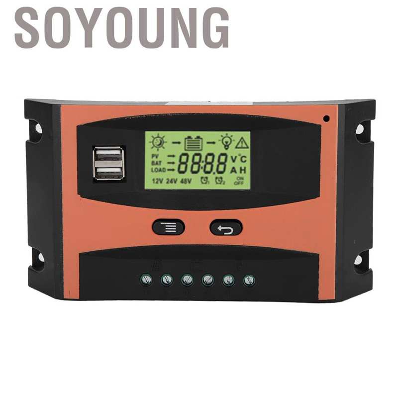 Bộ điều khiển sạc năng lượng mặt trời 12v / 24v 30a 40a 50a 60a tùy chọn Mppt