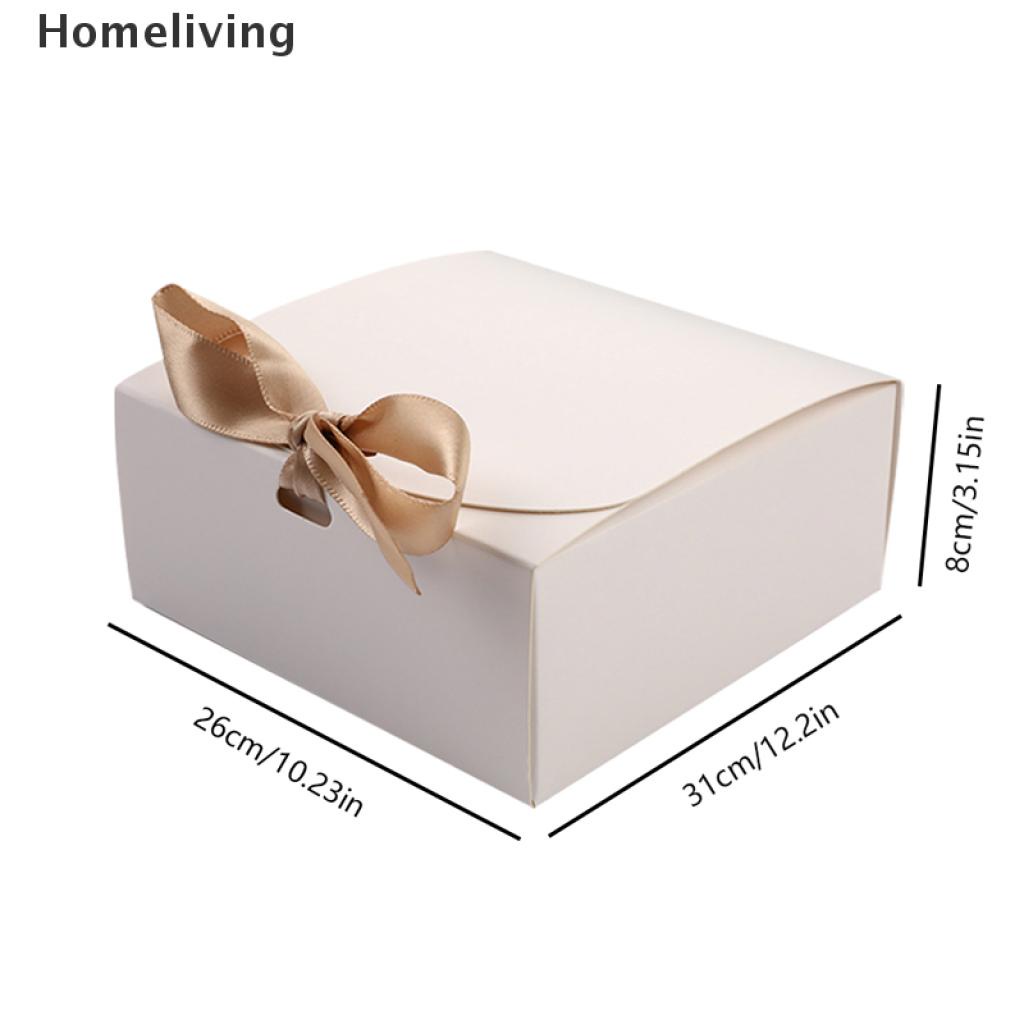 Hộp vuông đựng kẹo/quà tặng bằng giấy kraft cho lễ hội tiệc tùng