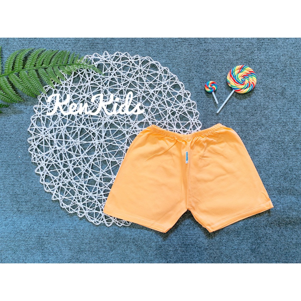 COMBO 5 Quần đùi ngắn màu thun cotton 100% cho bé