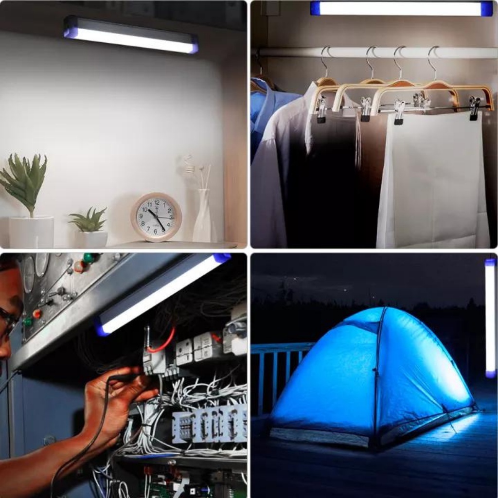 Đèn led, đèn học tích điện cao cấp , công suất 20W,40W,60W 3 chế độ sáng,kèm dây sạc usb,2 đầu có nam châm