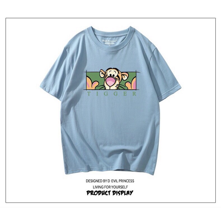 [Mã SRBACK010912 hoàn 20K xu đơn 50K] Áo form rộng Aqua2ma áo unisex Tigger Cotton rẻ đẹp freesize 40-70kg | BigBuy360 - bigbuy360.vn