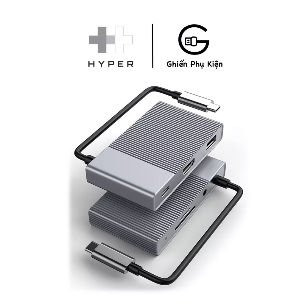 Cổng Chuyển HyperDrive Gen 2 6-IN-1 USB-C Hub For Macbook, iPad Pro, PC &amp; Devices - G206