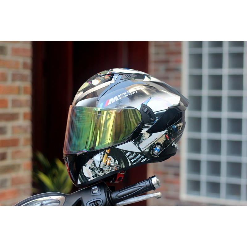 Mũ bảo hiểm fullface Signor Moto 2 kính lên tem AGV Shoei Venom BMW chuẩn form KYT helmet NF-R