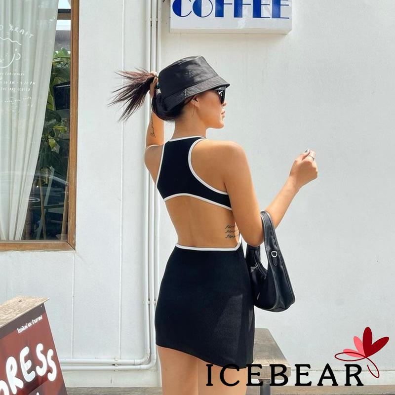 Đầm không tay dáng ôm Cổ Tròn Thiết Kế Ôm Sát Tôn Dáng