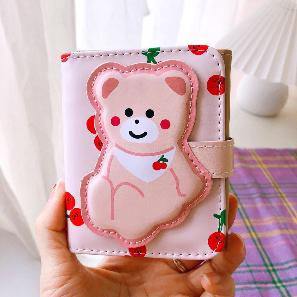 [Mã SKAMCLU8 giảm 10% cho đơn từ 100K] Ví Gấu Cherry - VI1071