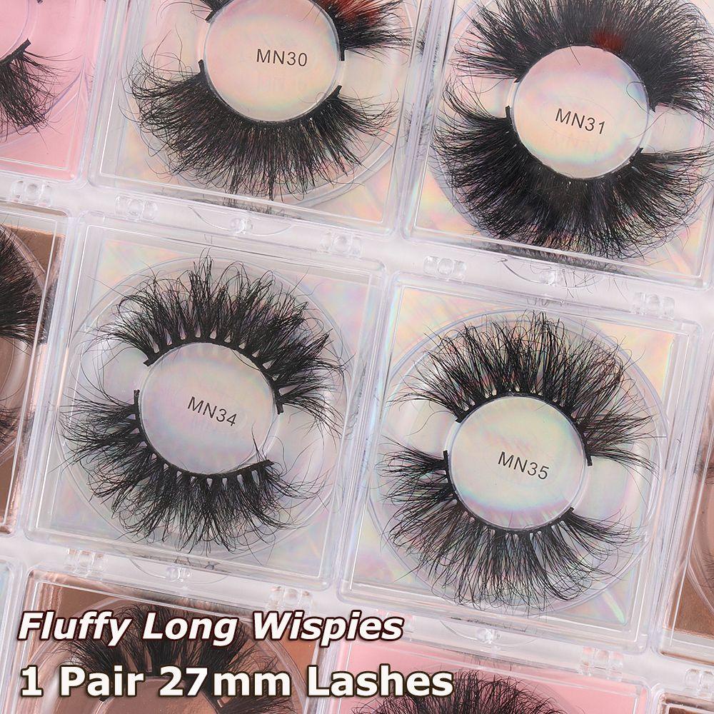 1 Cặp Lông Mi Giả MIH SKONHED 100% Lông Chồn 3D Thời Trang Dành Cho Nữ