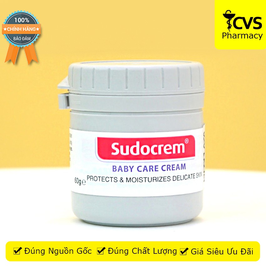 Kem hăm tã Sudocrem (60g) dùng cho bé - Sudocrem Baby Care Cream - cvs