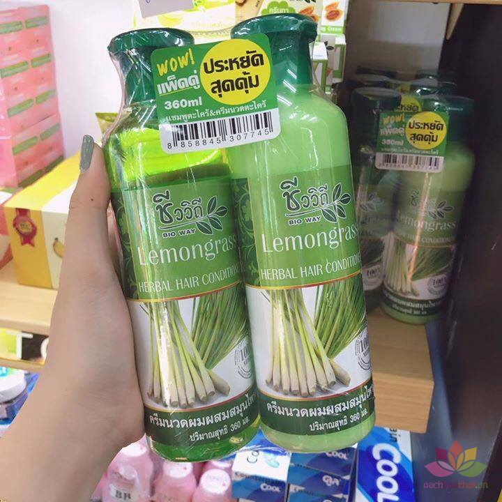 Cặp gội xả ƙích mọc ṫóc, chốnǥ rụng Lemomgrass Thái Lan
