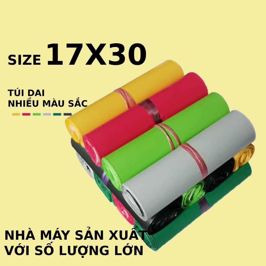 Túi gói hàng niêm phong Size 17x30 Cuộn 100 Túi Có Keo Dán Bảo Mật -2T