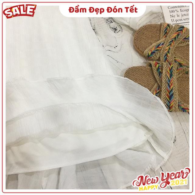 Đầm trắng xinh Lemarr dress tay dài from chuẩn vây cổ vuông kết hợp phần dúm ngực diêu xinh tay bồng ( kèm ảnh thật ) | BigBuy360 - bigbuy360.vn