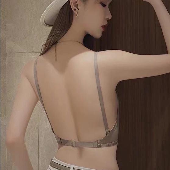 Áo Lót Nâng Ngực Không Gọng Cổ Chữ V Sâu Cài Khóa Trước Dành Cho Nữ