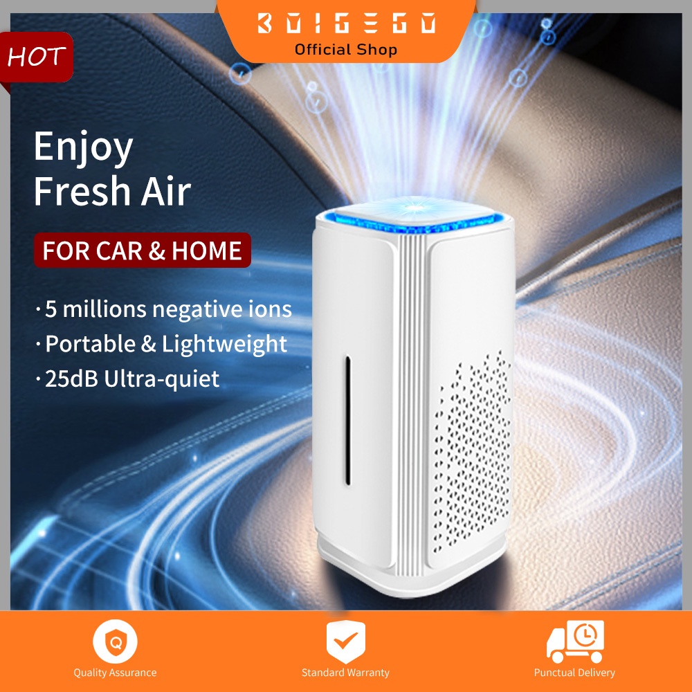 Máy lọc không khí có bộ lọc hepa cổng usb yên tĩnh tiện lợi