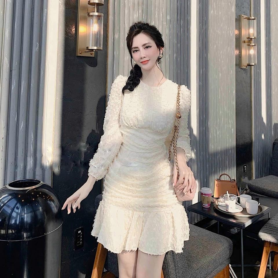 VÁY NHÚM EO ĐUÔI CÁ