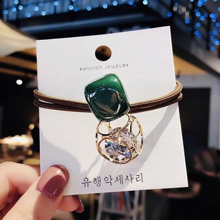Dây thun cột tóc dễ thương, đính pha lê