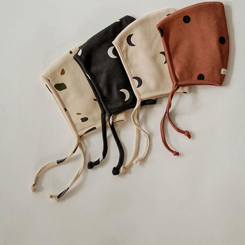 Bộ Áo Liền Quần Dài Tay Một Mảnh Cài Nút Kèm Mũ Chân Cho Bé Sơ Sinh