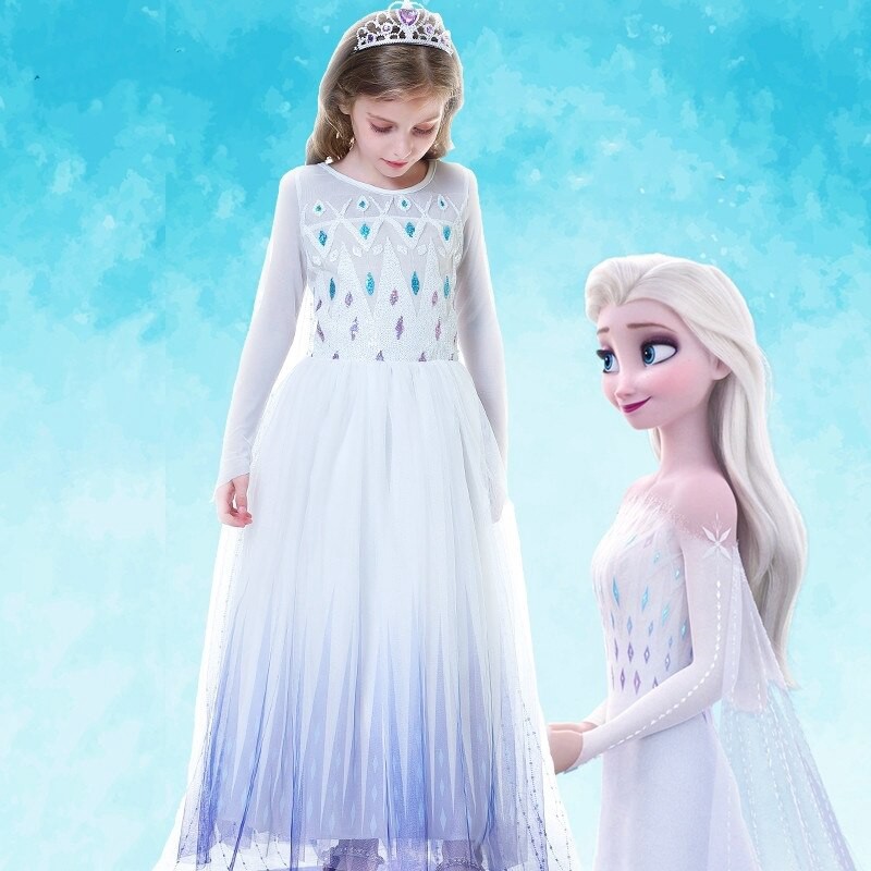 Đầm Hóa Trang Công Chúa Anna Elsa Cho Bé Gái