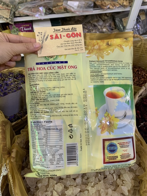 [Mã 156FMCGSALE hoàn 8% đơn 500K] Trà Hoa Cúc Mật Ong Hòa Tan Hán Linh 35 gói | BigBuy360 - bigbuy360.vn