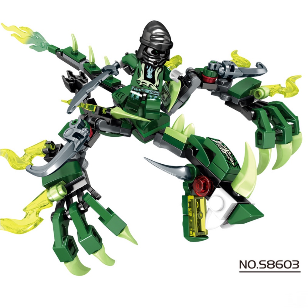 LEGO Ninja Go Rồng - 142 Mảnh, Đồ Chơi lắp ghép Lego Rồng 4 Màu - Hộp Carton