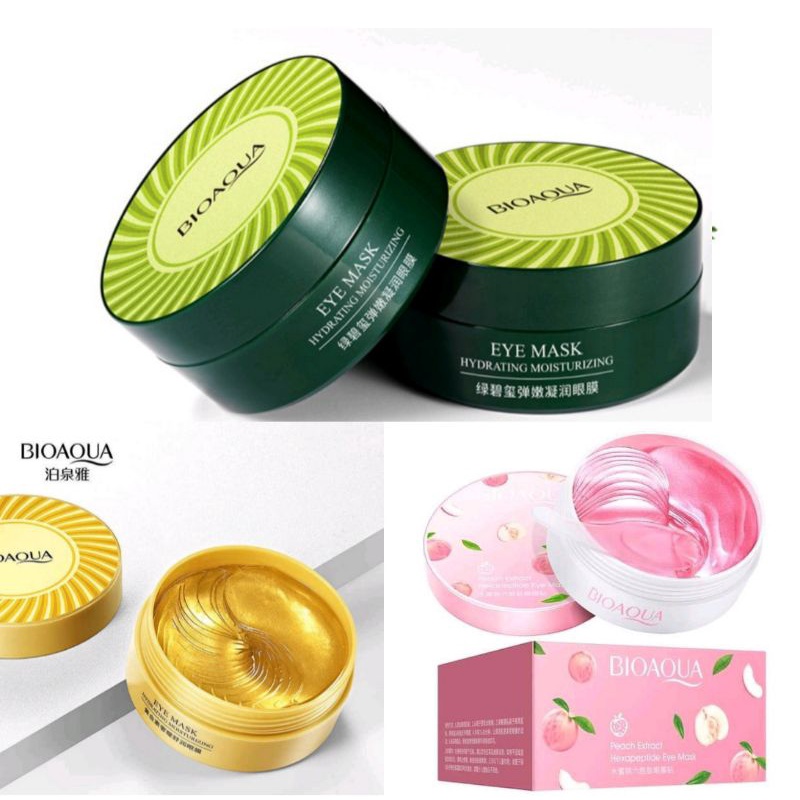 [Sỉ] Set 60 Mặt Nạ Mắt Bioaqua Chiết Xuất Đào Dưỡng Ẩm Làm Mịn Và Săn Chắc Da Giảm Quầng Thâm Bọng Mắt | BigBuy360 - bigbuy360.vn
