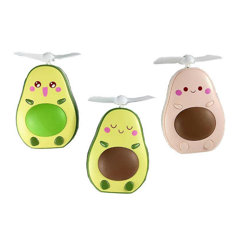 quạt mini tích điện sạc usb pilu hình quả bơ 5v quạt mini tích điện bằng nhựa | BigBuy360 - bigbuy360.vn