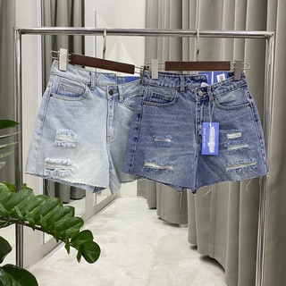 Quần short rách lệch lưng 2 màu•middua shop