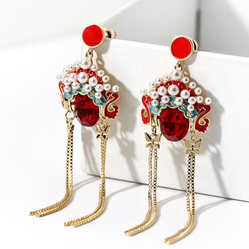 Khuyên Tai Tua Rua Phong Cách Trung Hoa Độc Đáo