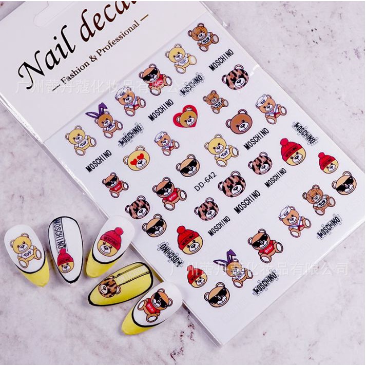 Hình dán móng tay - Sticker dán móng MCN DD642