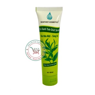 Sữa rửa mặt - sáng da trà xanh - serum nhật việt 100ml