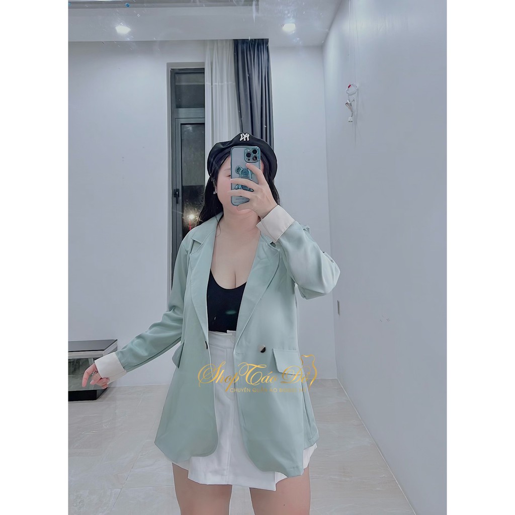 (TÁO ĐỎ BIGSIZE 55-90KG) Áo Blazer Nữ Dài Tay Mẫu Mới Phong Cách Hàn Quốc, Áo Vest Khoác Ngoài ( ảnh thật shop chụp )🥰