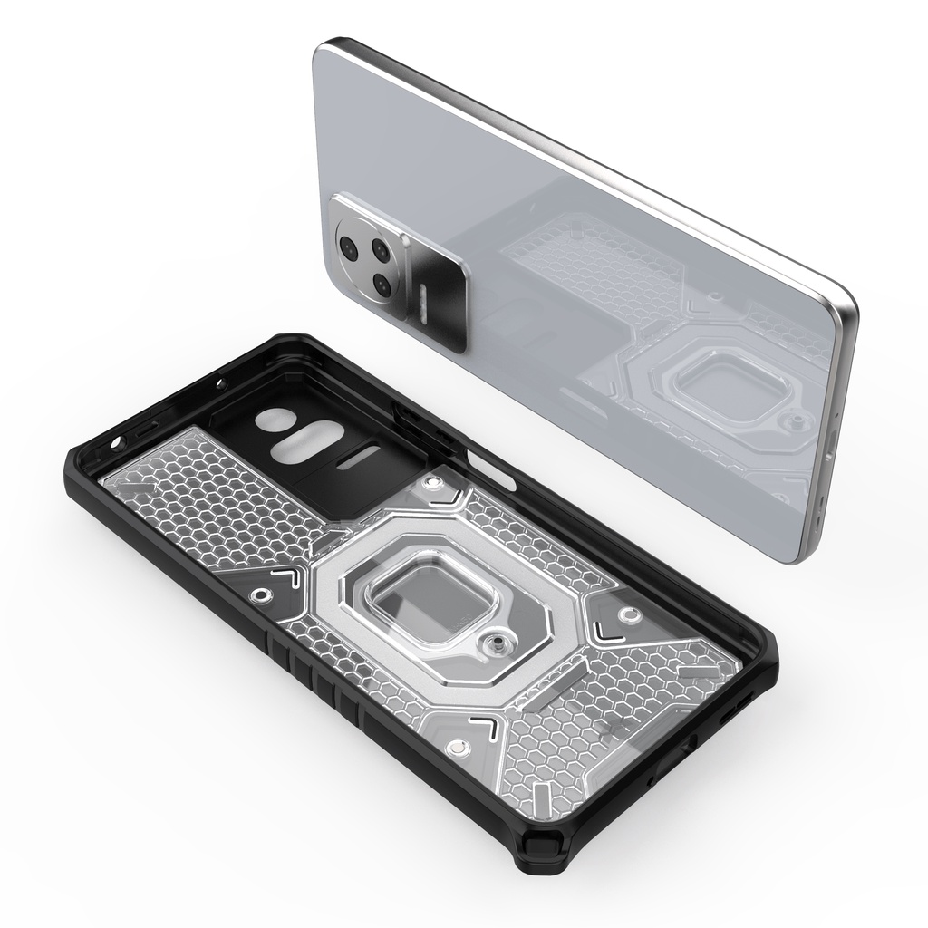 Ốp lưng Redmi K40s / Poco F4 tổ Ong Iring không gian mới chống sốc giá đỡ xem phim bảo vệ camera