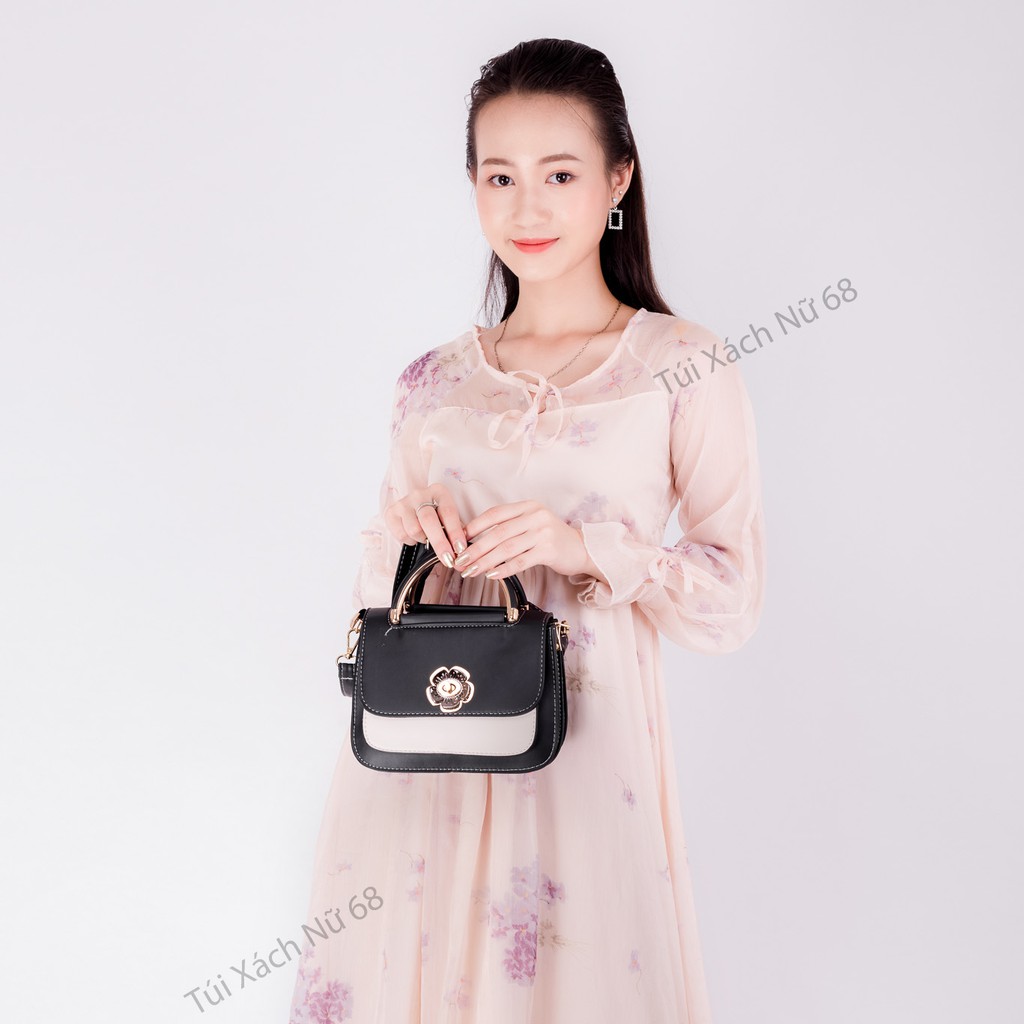 [Mẫu Mới]Túi Xách Nữ Đeo Chéo Đeo Vai Da Mềm Siêu Cute Khóa Bông Hoa Sang Chảnh HOTTREND 2021 | BigBuy360 - bigbuy360.vn