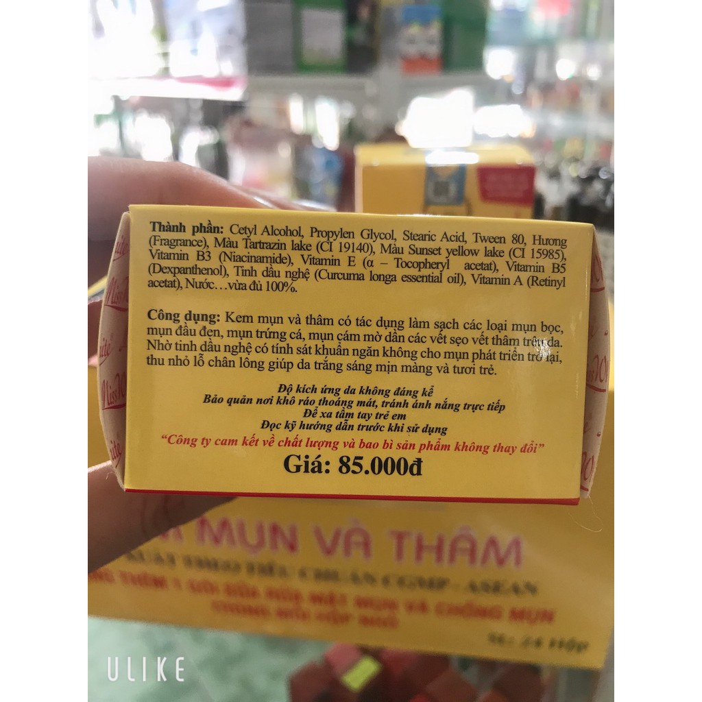 kem  mụn -thâm hủ 12g ( có tặng gói sữa rửa mặt mụn)