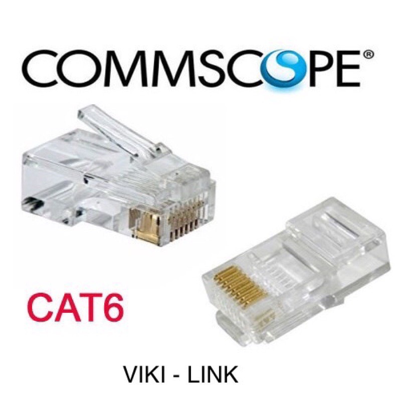 Combo 100 Hạt Mạng Cao Cấp RJ45 CAT6 COMMSCOPE - Sản phẩm chính hãng Siêu Xịn