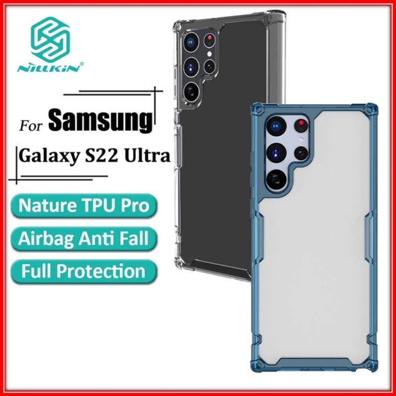 Ốp điện thoại Nillkin chống sốc viền màu Samsung S22 Ultra , S22+ s22 plus, S22
