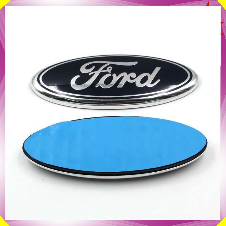 Biểu tượng Logo gắn sau xe FORD Kích thước 17.8cm*7cm - 2 màu - Mã sản phẩm F150