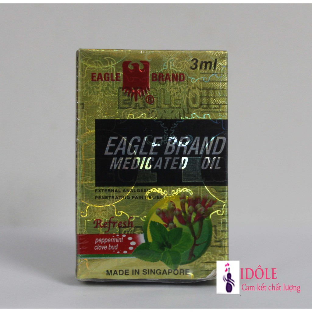 [ 3ml ] Dầu Gió Con Ó Vàng Eagle Brand Medicated Oil Refesh 3ml