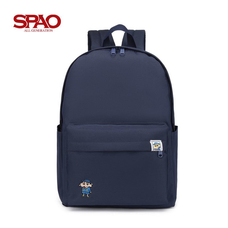 SPAO Balo Đi Học 21 Năm Họa Tiết Cậu Bé Bút Chì Shin-Chan Dễ Thương Phong Cách Hàn Quốc Cho Học Sinh/Du Lịch