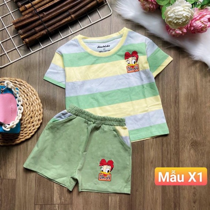 [Chính hãng StarKids size 10-70kg] Đồ bộ cho mẹ và bé gái , bé trai siêu xinh 100% cotton chính phẩm mềm mịn