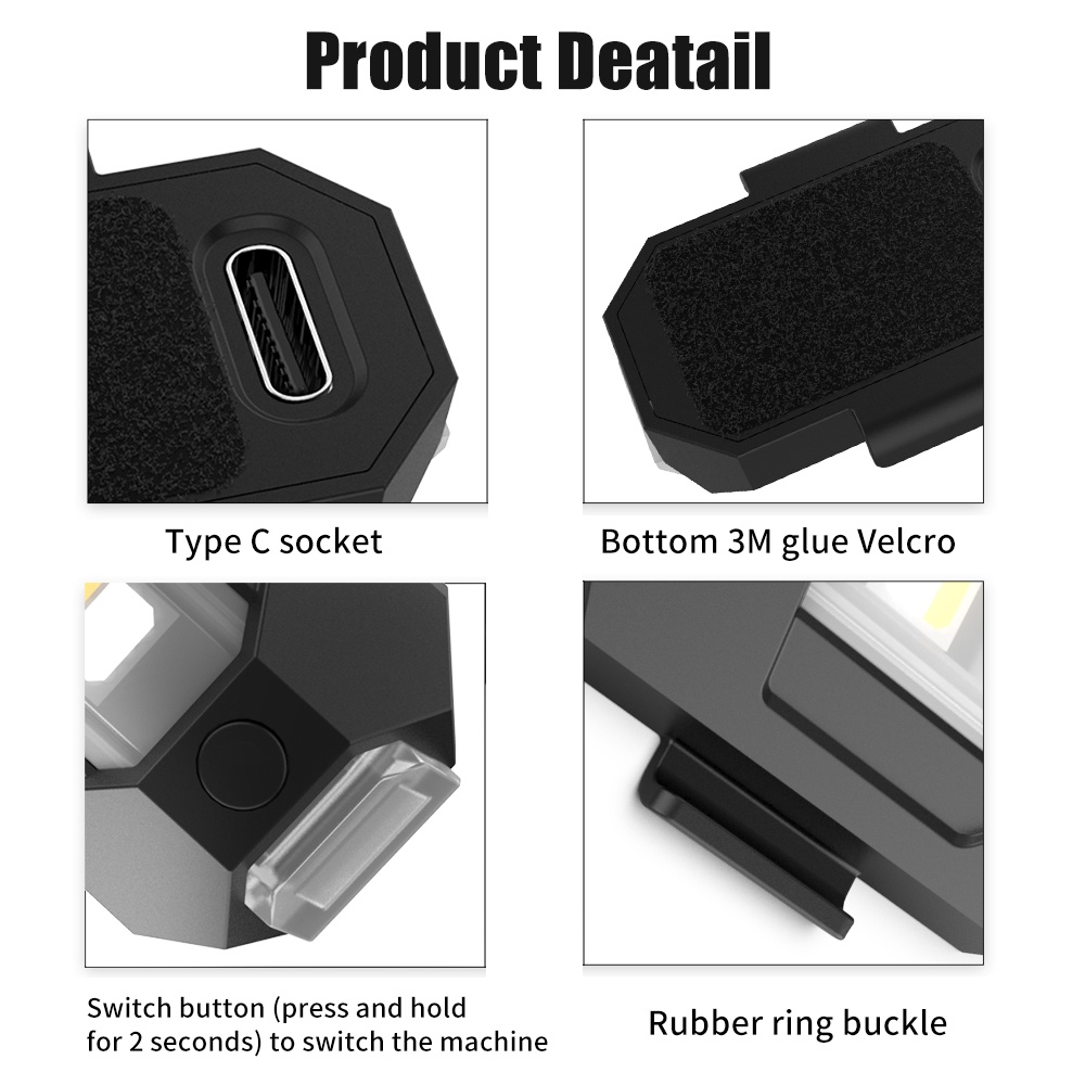 Đèn Nhấp Nháy Sạc Pin 4/7 Màu Tùy Chọn Thông Dụng Cho Xe Mô Tô/Xe Hơi