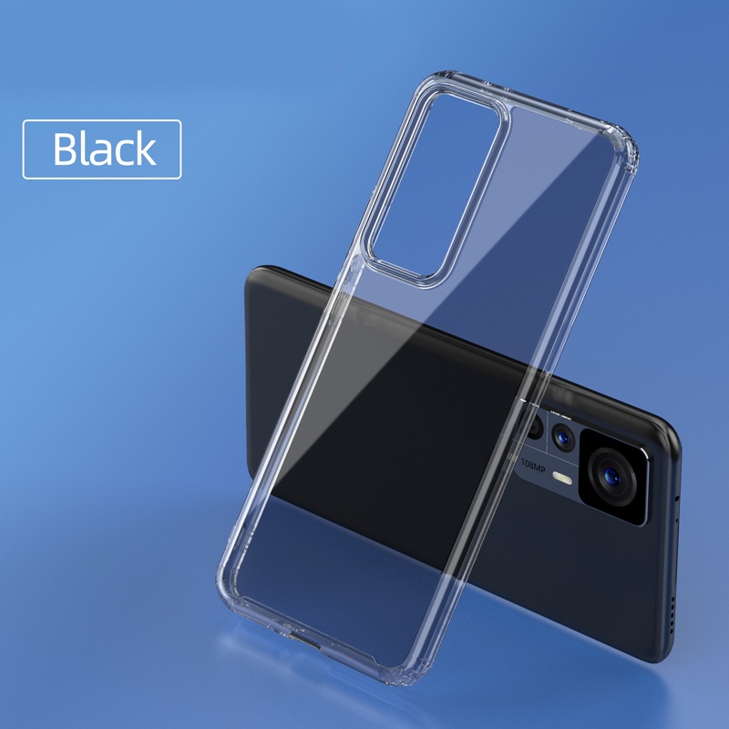 For Xiaomi Mi 12T Pro Case ELVEV Crystal Clear Hard PC Shockproof Transparent Cover for Redmi K50 Ultra