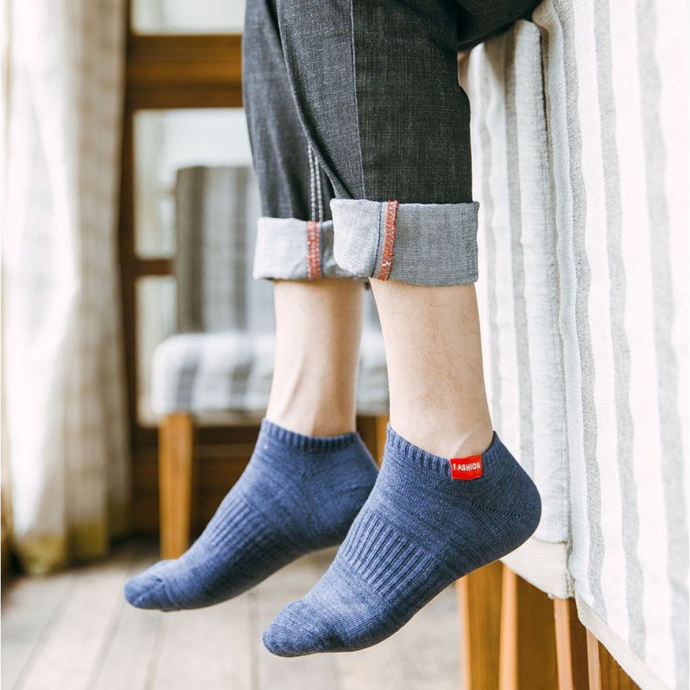 Men's Socks - Tất Vớ Nam cổ ngắn ms80004 - Hàng Nội Địa Trung -