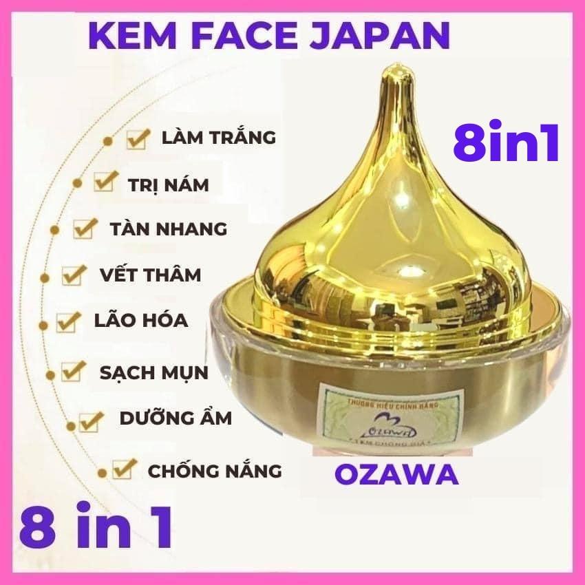 Kem Face Trắng Da Mặt Dưỡng Ẩm Nhật Bản OZAWA FACE CREAM DAY 8IN1:Đánh Bay Nám,Tàn Nhang,Vết Thâm,mỹ phẩm quốc tế abc